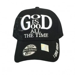 God Is Good All The Time Adjustable Baseball Cap 