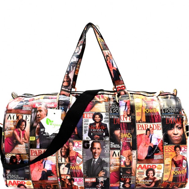 Obama Magazine Print Weekend Duffel Bag